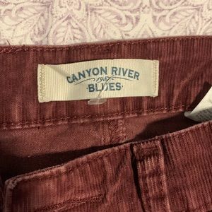 low rise corduroy pants